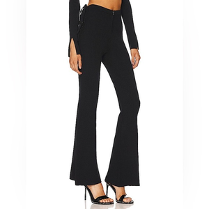H:OURS Lydia Lace Up‎ Knit Pant in Black